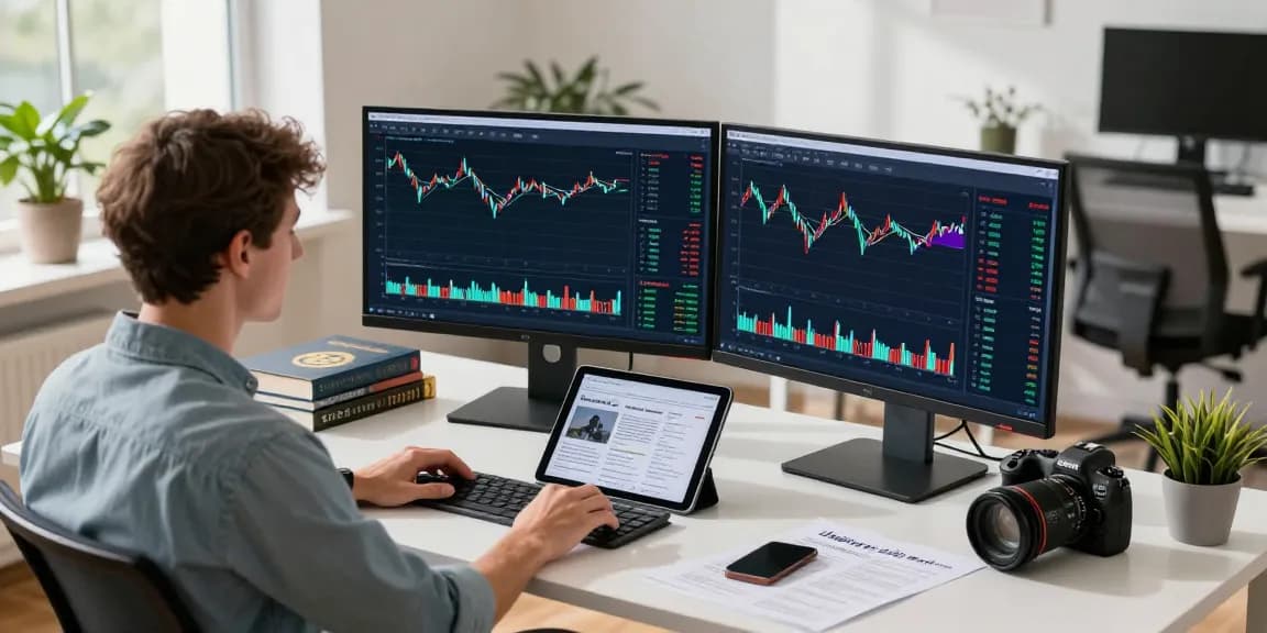 Kinetic KHype analytics displayed on dual monitors in a modern finance workspace