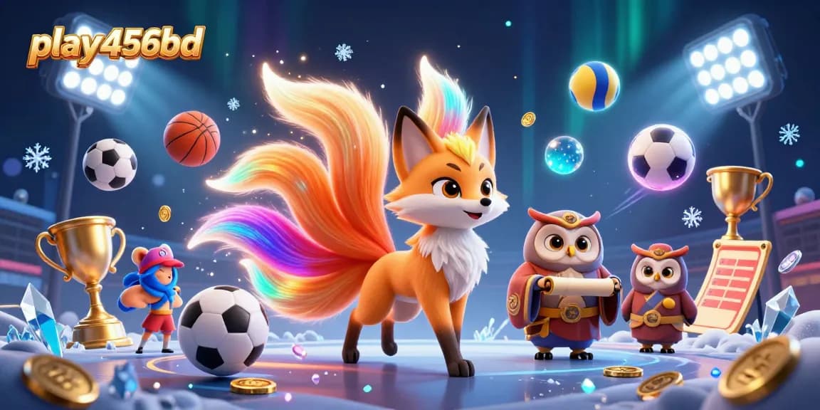 Experience play456bd with a vibrant 3D scene showcasing sports betting excitement and dynamic game elements.