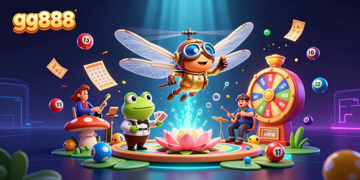 Experience the vibrant world of gg888 with dynamic casino characters and lively gaming elements.
