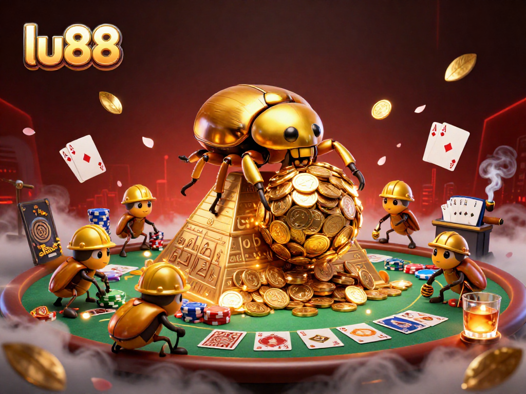 Engage with thrilling casino games at lu88, featuring action-packed poker elements and vibrant 3D visuals.