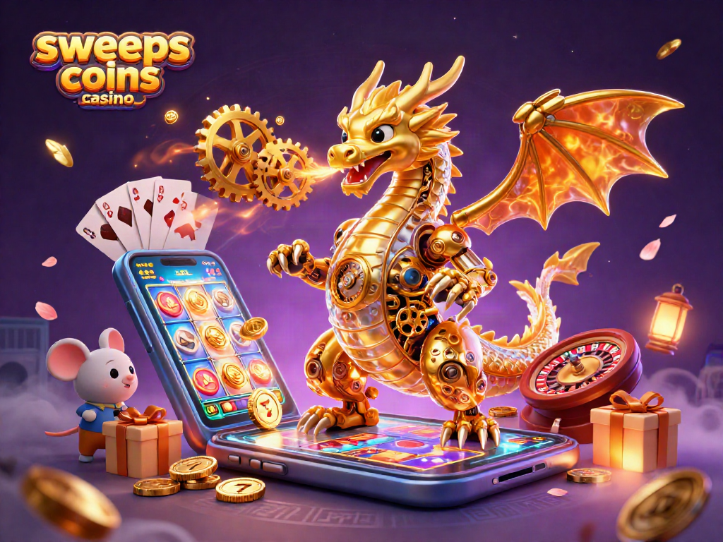 Engage with the thrilling sweeps coins casino experience as vibrant elements come alive in a magical 3D environment.