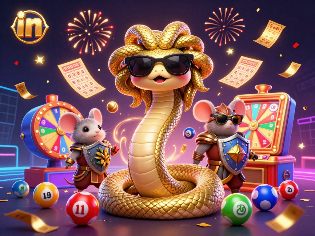 Engage in thrilling lottery excitement with colorful numbers in Medusa's whimsical world.