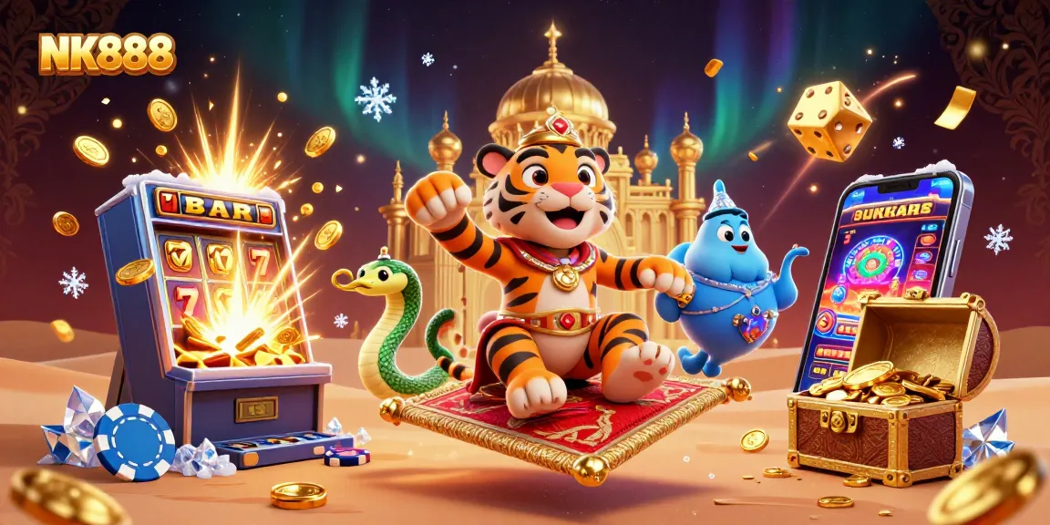 Experience the thrill of winning with NK888 at a vibrant casino scene full of jackpots.
