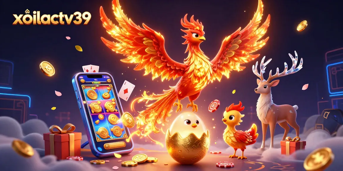 Experience thrilling gameplay with xoilactv39's stunning visuals of a casino phoenix scene.