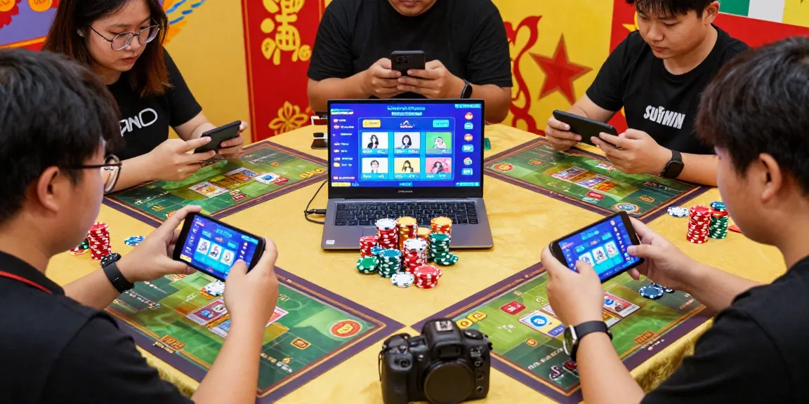 Sunwin players enjoying vibrant online card games with energetic atmosphere and engaging community interaction.